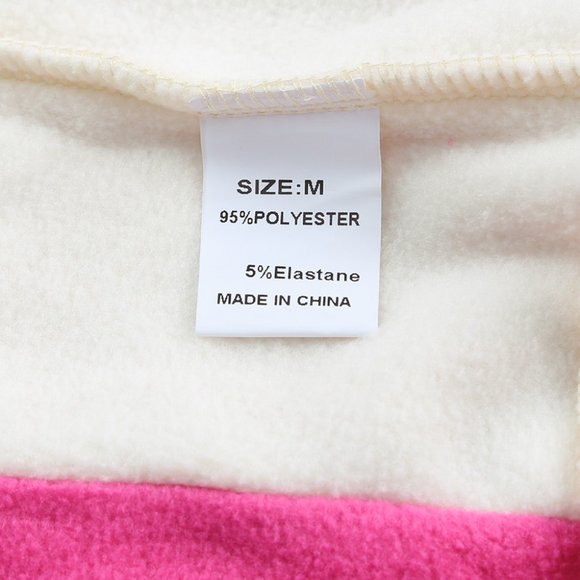 Rose Colorblock Long Sleeve Pullover Fleece Sweatshirt - Picture 16 of 16